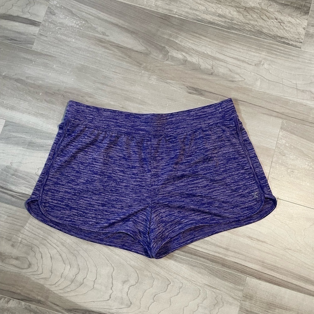 Xersion Purple And White Quick-Dry Active Wear Shorts- Size XL 18.5P NWOT